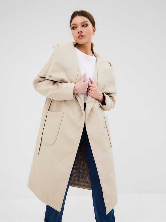 Плащ женский HOOPS 31793  цвет сафари размер 46 HOOPS